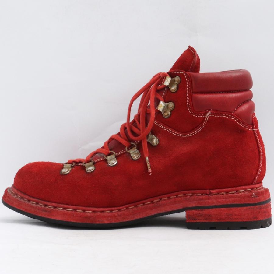 GUIDI ハイキングブーツ ホーススウェードレザー サイズ41 レッド 