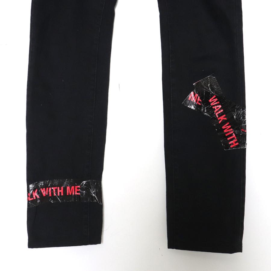 RAF SIMONS レギュラーフィットパッチデニムパンツ サイズ28 ブラック