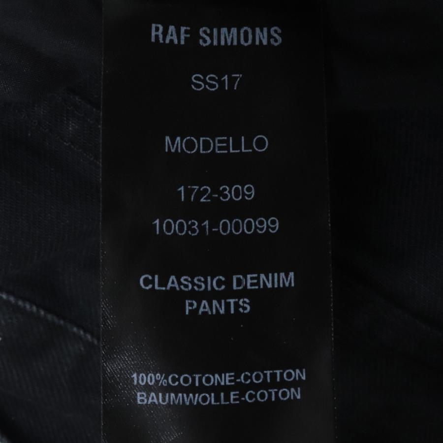 RAF SIMONS レギュラーフィットパッチデニムパンツ サイズ28 ブラック