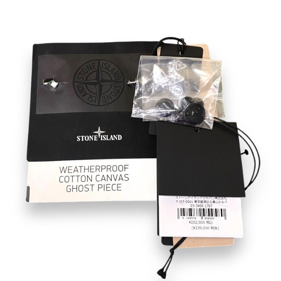 STONE ISLAND 24SS GHOST PIECE WEATHERPROOF COTTON CANVAS JACKET  