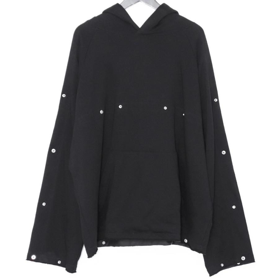 未使用 ALMOSTBLACK ボタンアジャストプルオーバーパーカー