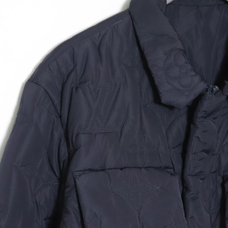 LOUIS VUITTON モノグラムパデッドライトブルゾン サイズ50 ネイビー