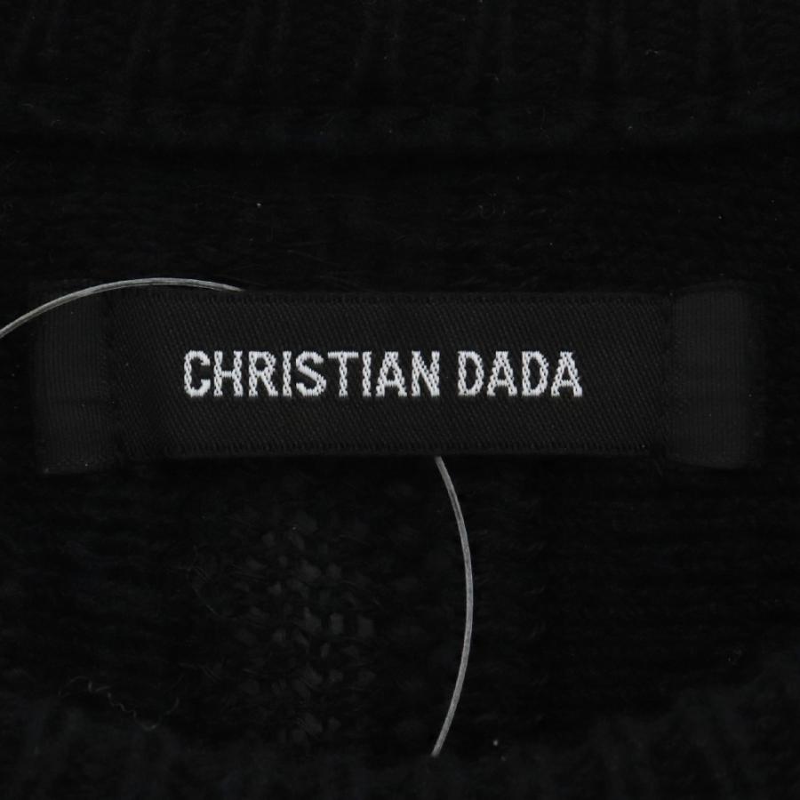 CHRISTIAN DADA 17SS クルーネックケーブルニット サイズ48 ブラック CD-17S-0808 クリスチャンダダ セーター｜graiz｜04