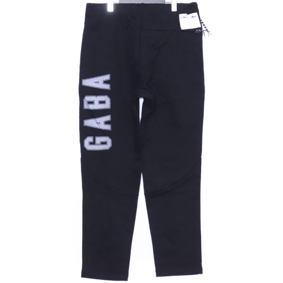 ALMOSTBLACK SEAM POCKET REFLECT PRINT SWEAT PANTS サイズ3 ブラック 