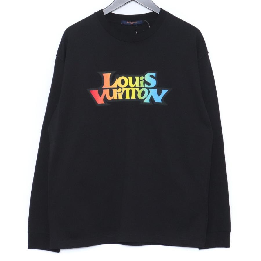 LOUIS VUITTON フェードプリンテッドロングスリーブTシャツ Lサイズ