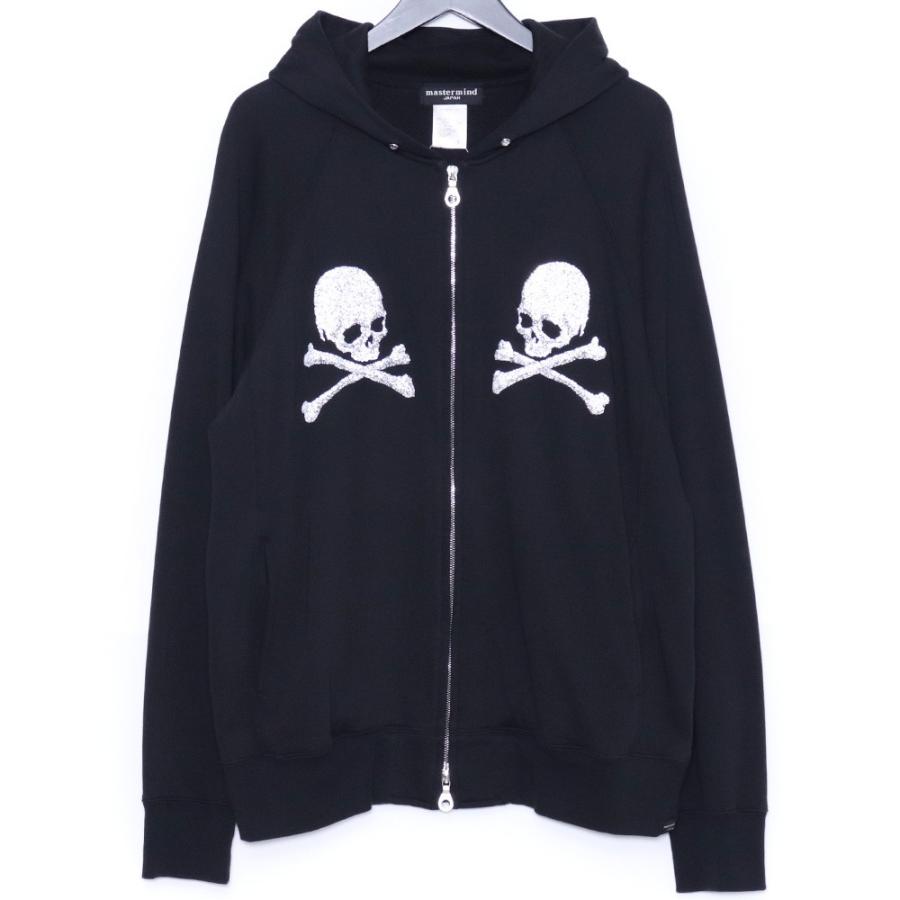MASTERMIND Glass Beads hoodie Lサイズ ブラック MY-SW10-012