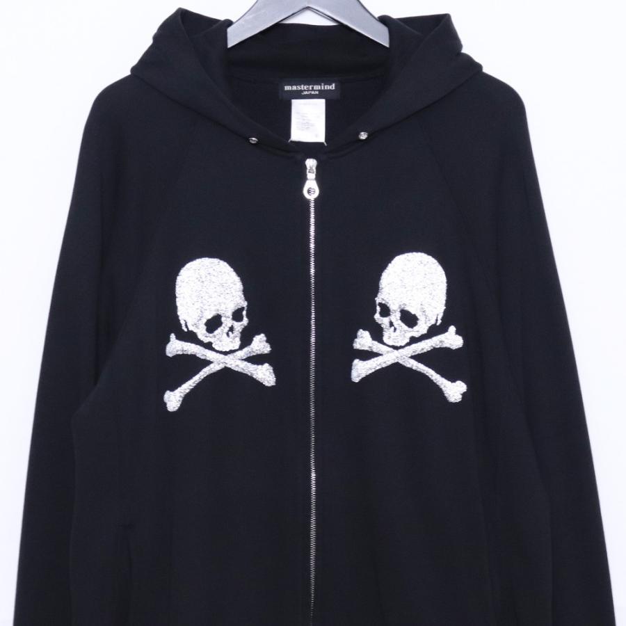 MASTERMIND Glass Beads hoodie Lサイズ ブラック MY-SW10-012