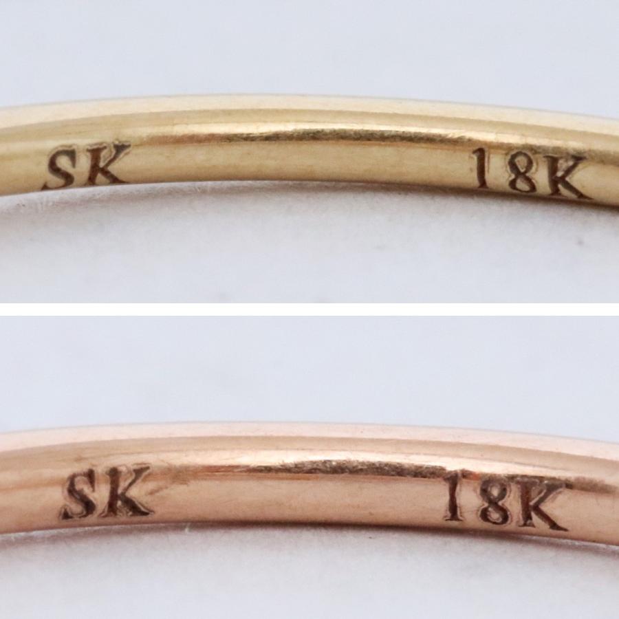 7号相当 SPINELLI KILCOLLIN 5連リング 18Kイエローゴールド 18Kローズ