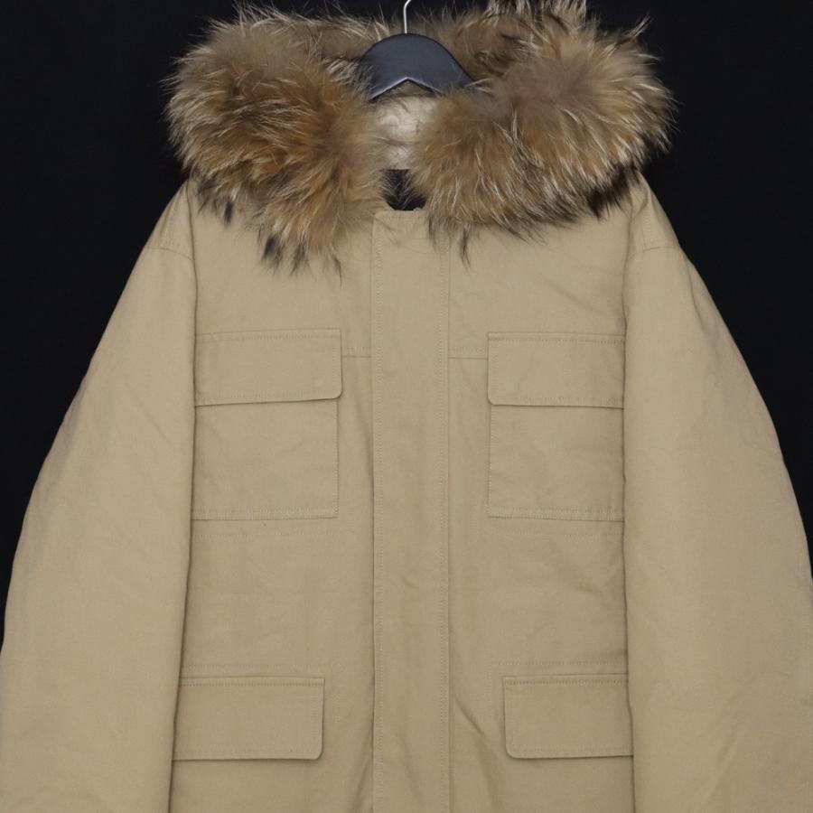 A BATHING APE FUR HOODED DOWN JACKET Mサイズ ベージュ アベイシング 