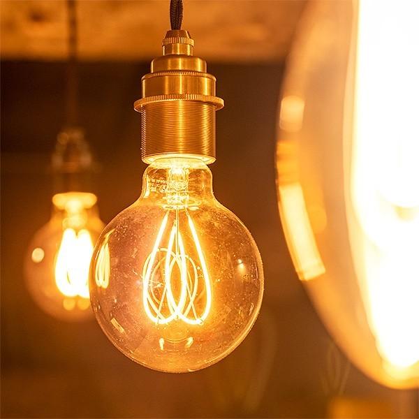 gram eight ペンダントライト 天井照明 おしゃれ 北欧 1灯 真鍮 裸電球