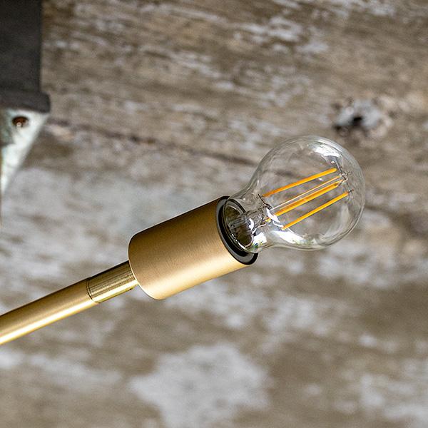 真鍮 シーリングライト おしゃれ 照明 ライト 4灯 カロー LED電球