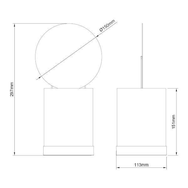 LED アッパーライト マンダレイ テーブルライト 大理石 おしゃれ 真鍮