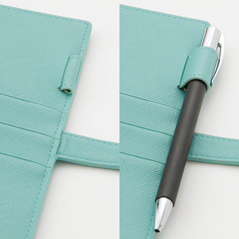 【GRAMAS】システム手帳 バイブルサイズ 6穴 手帳 方眼ノート メモ帳 サフィアーノPUレザー GRAMAS Cultivate '21 System Organizer ビジネス手帳 カード収納|gramas|05