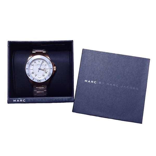 新品 MARC BY MARC JACOBS WRIST WATCH マーク バイ マーク ジェイコブス 腕時計 リストウォッチ アナログ ホワイト ローズゴールド 正規品 (A1717-MJG0002)｜gramercy｜02