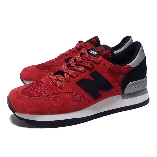 新品  New Balance M990CRD ニューバランス スニーカーレッド ブラック ランニング ジョギング スウェード Made in USA 26.0cm 正規品 (B1216-NBS0002)｜gramercy｜04