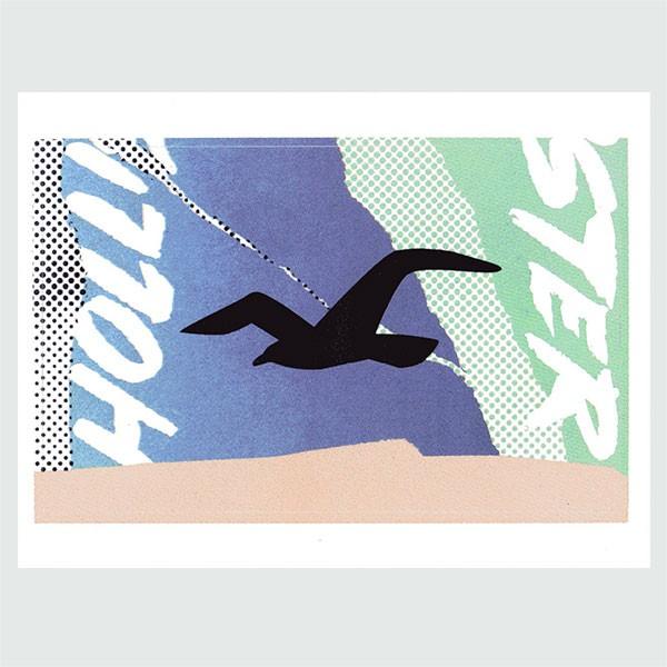 非売品 HOLLISTER STICKER ホリスター ステッカー 3枚セット ロゴ イラスト 新品 正規品 (D0919HSG0001