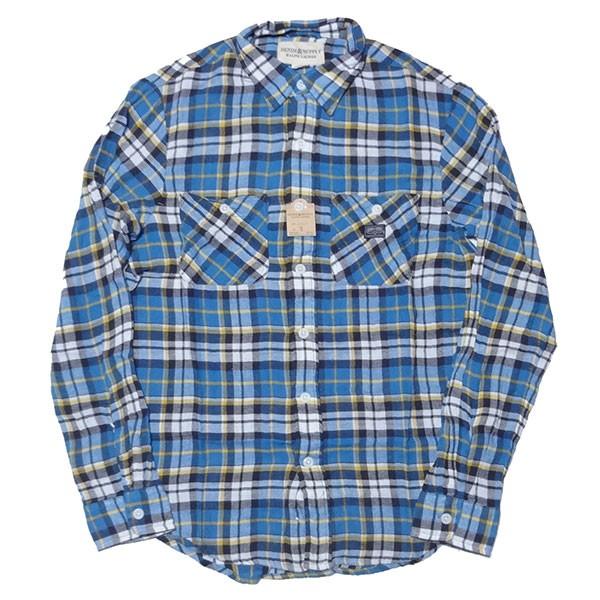 新品 DENIM&SUPPLY L/S SHIRT デニム＆サプライ 長袖シャツ ブルー チェック ポロ ラルフローレン S 正規品｜gramercy｜04