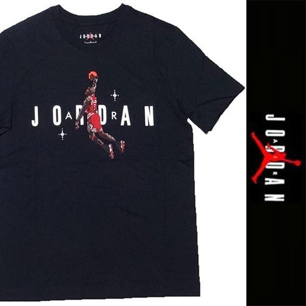 新品 NIKE JORDAN S/S T-SHIRT ナイキ ジョーダン 半袖 Tシャツ ブラック コットン ジャンプマン ドット スウッシュ スポーツ M 正規品｜gramercy