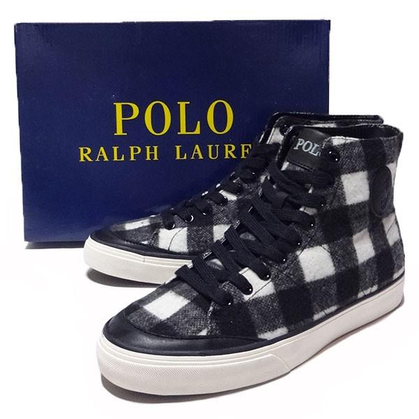 未使用ラルフローレン　フラットシューズ　タータンチェック POLO RALPH LAUREN（ポロ・ラルフローレン） 靴下 メンズ エンブレム