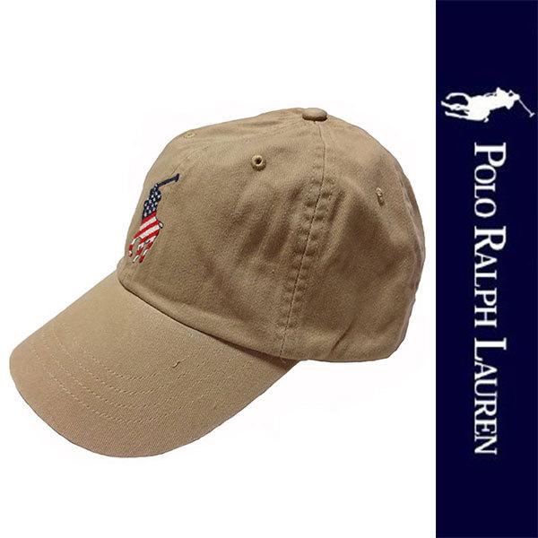 Polo by Ralph Lauren キャップ 星条旗 ベージュ POLO RALPH LAUREN（ポロ・ラルフローレン） 新品 POLO RALPH LAUREN