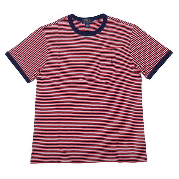 新品 POLO RALPH LAUREN BOYS S/S T=SHIRT ポロ ラルフローレン ボーイズ ボーダー 半袖 Ｔシャツ イエロー ブルー レッド 胸ポケット 正規品｜gramercy｜06