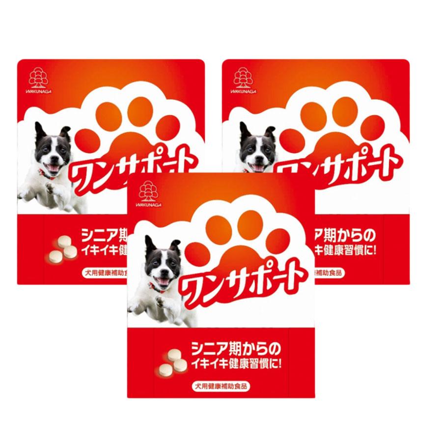 湧永製薬 ワンサポート (60粒入り) 3個セット 犬用健康補助食品 ペット 