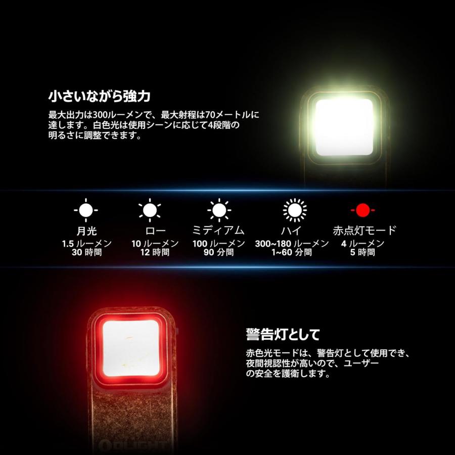 OLIGHT OLIGHT(オーライト) Oclip 赤銅 LEDランニングライト 小型