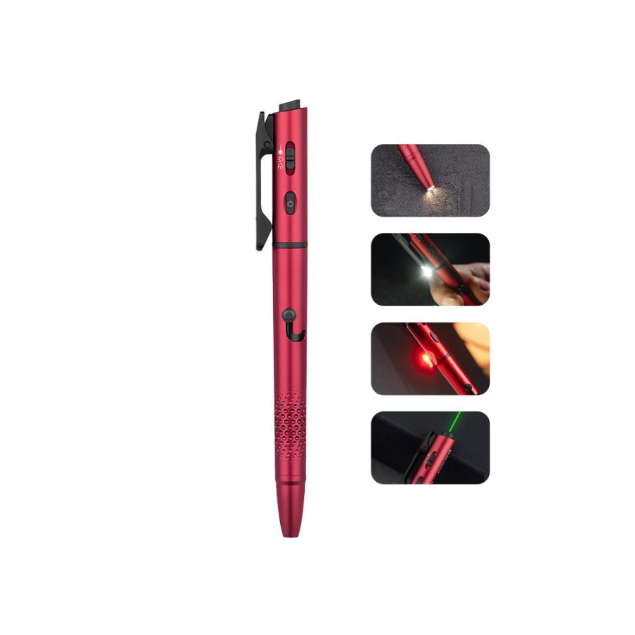 OLIGHT オーライト O'Pen3 ワインレッド ボールペン ペンライト OLIGHT オーライト O'Pen 3 マルチ機能ペンライト 120ルーメングリーン