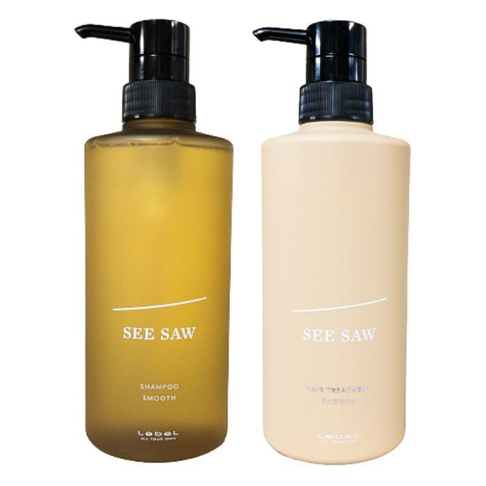 シーソー スムースシャンプー＆トリートメントセットS 2500ml seesaw 楽天市場】ルベル シーソー [スムース] ヘア＆スキャルプ