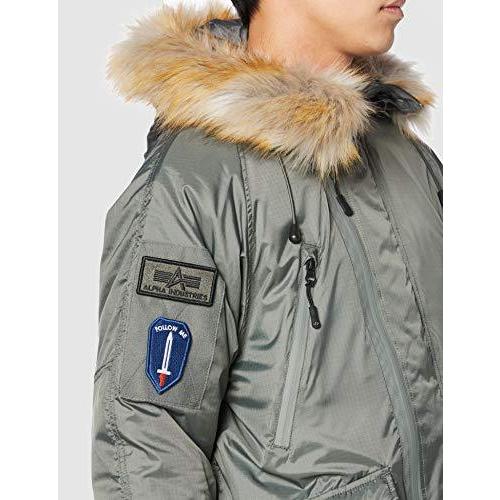 [アルファインダストリーズ] アウター DEEP FREEZE N-3B TA0323 ALPHA GREEN XL 5cm ゆき丈 身幅 着丈 XL