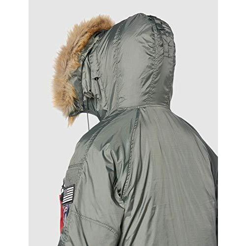 [アルファインダストリーズ] アウター DEEP FREEZE N-3B TA0323 ALPHA GREEN XL 5cm ゆき丈 身幅 着丈 XL