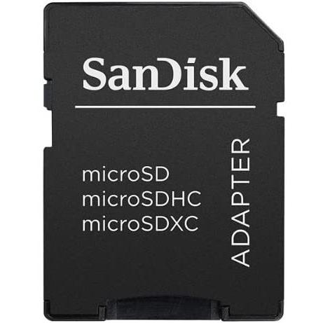 【ほぼ未使用】マイクロSD→SDカード変換アダプター SanDisk/サンディスク microSD→SD変換アダプター SDHC規格対応 バルク