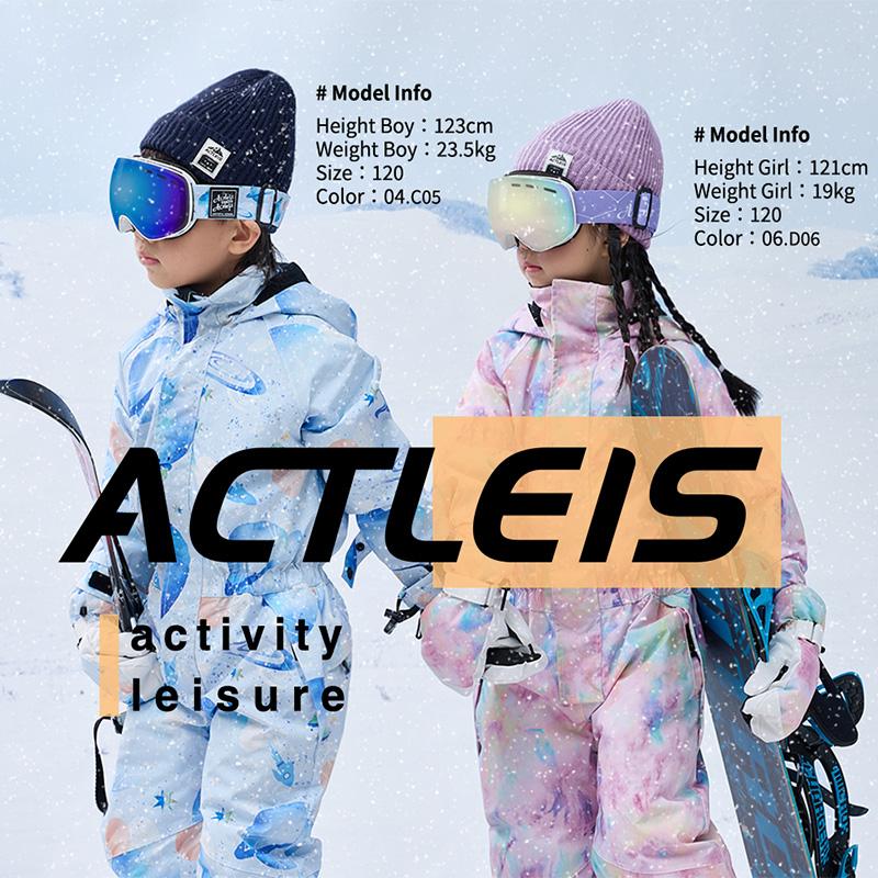 ACTLEIS（アクレイス） スキーウェア スノーウェア キッズ つなぎ