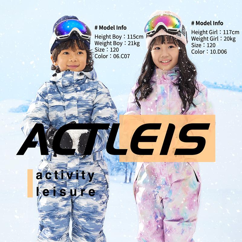 ACTLEIS スキーウェア スノーウェア キッズ つなぎ ワンピース ACTLEIS スキーウェア スノーウェア キッズ つなぎ ワンピース