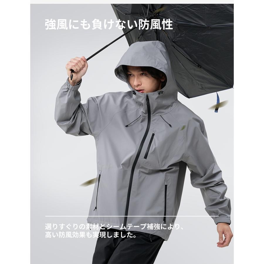 ACTLEIS（アクレイス） レインウェア メンズ 上下 セット 防水