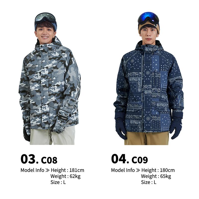 ACTLEIS スキーウェア スノーボードウェア ジャケット メンズ 上