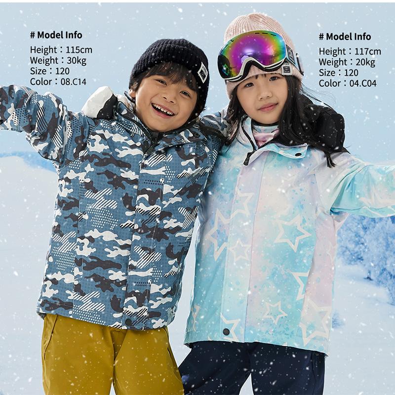 スキーウェア ジャケット キッズ スノーボードウェア ジュニア 男の子 女の子 子供 子ども こども 120 130 140 150 160 雪遊び スキー ソリ スノーボード｜grandan｜10