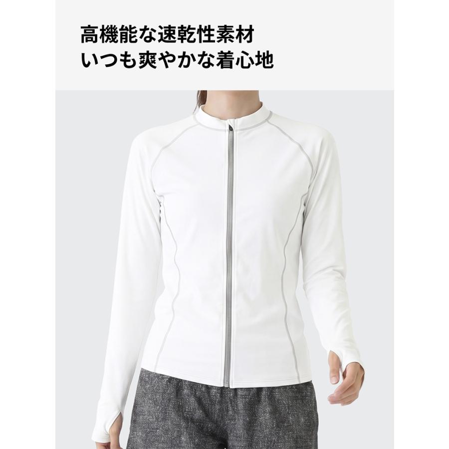 LEISURE SPORT ラッシュガード レディース 長袖 uvカット uv upf50+