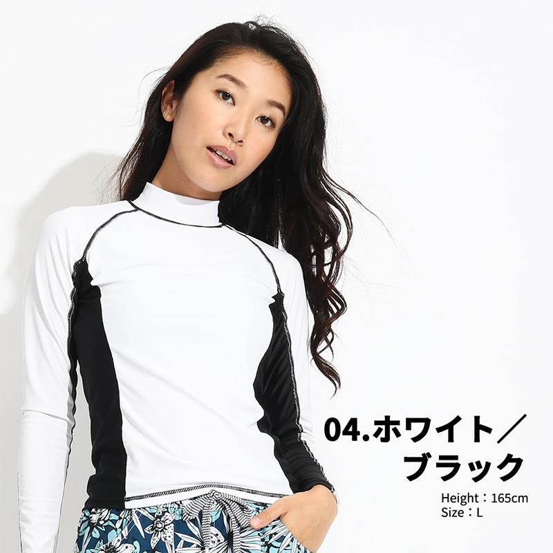 ラッシュガード レディース 長袖 シャツ tシャツ 水着 大きいサイズ uvカット uv upf50+ 紫外線対策 日焼け予防 体型カバー プール 海 海水浴 サーフィン｜grandan｜17