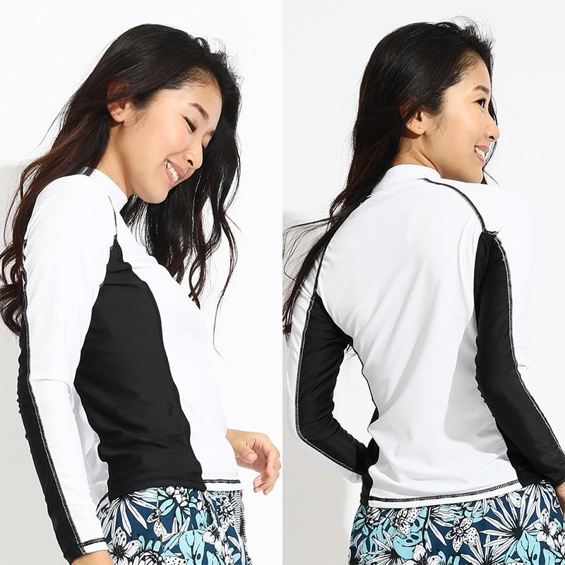 LEISURE SPORT ラッシュガード レディース 長袖 シャツ tシャツ 水着