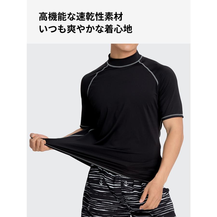 ACTLEIS（アクレイス） ラッシュガード メンズ 半袖 シャツ tシャツ