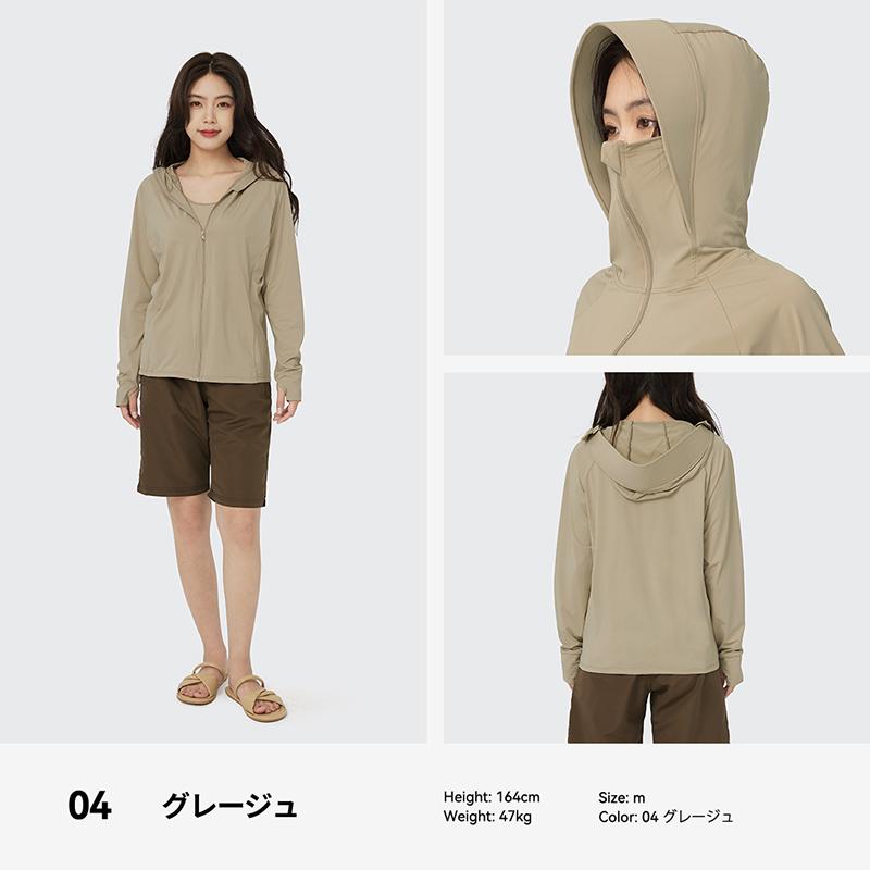 ACTLEIS（アクレイス） ラッシュガード レディース 長袖 パーカー uv