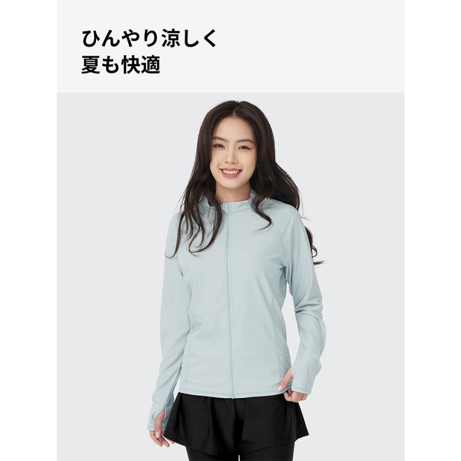 ACTLEIS（アクレイス） ラッシュガード レディース 長袖 フードなし