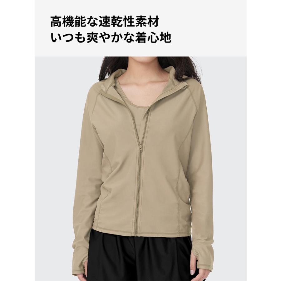 ACTLEIS（アクレイス） ラッシュガード レディース 長袖 フードなし