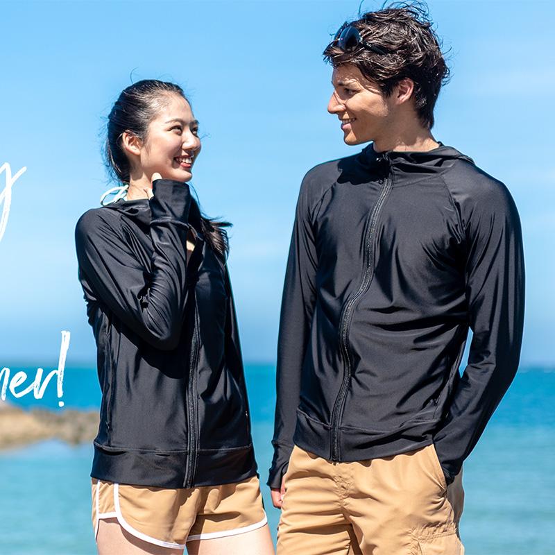 LEISURE SPORT ファスナー付 ポケット ラッシュガード メンズ LEISURE SPORT ファスナー付 ポケット ラッシュガード メンズ