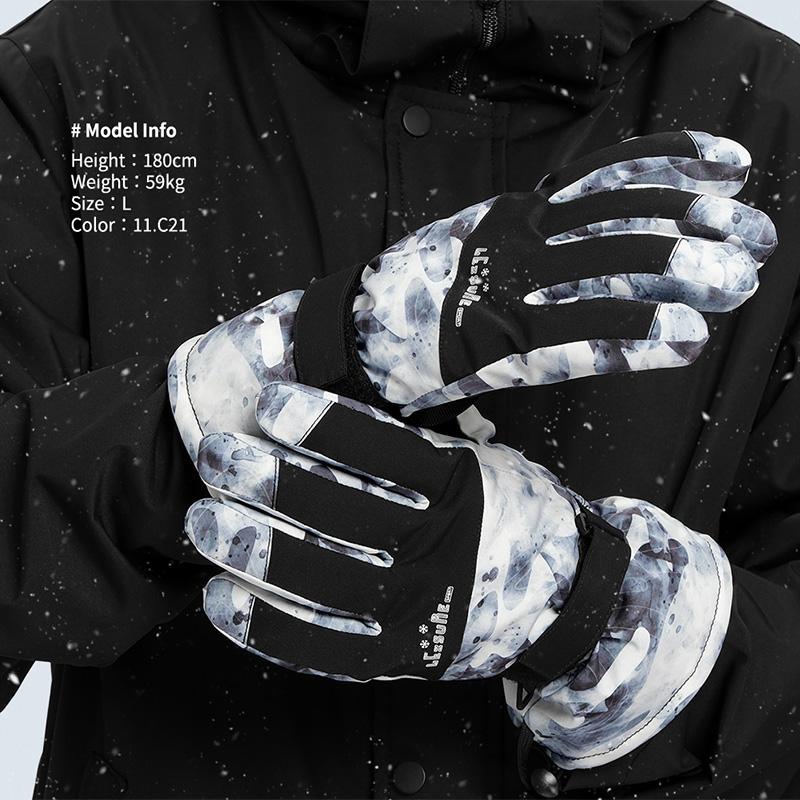 LEISURE SPORT スキー スノーボード グローブ メンズ スキーグローブ