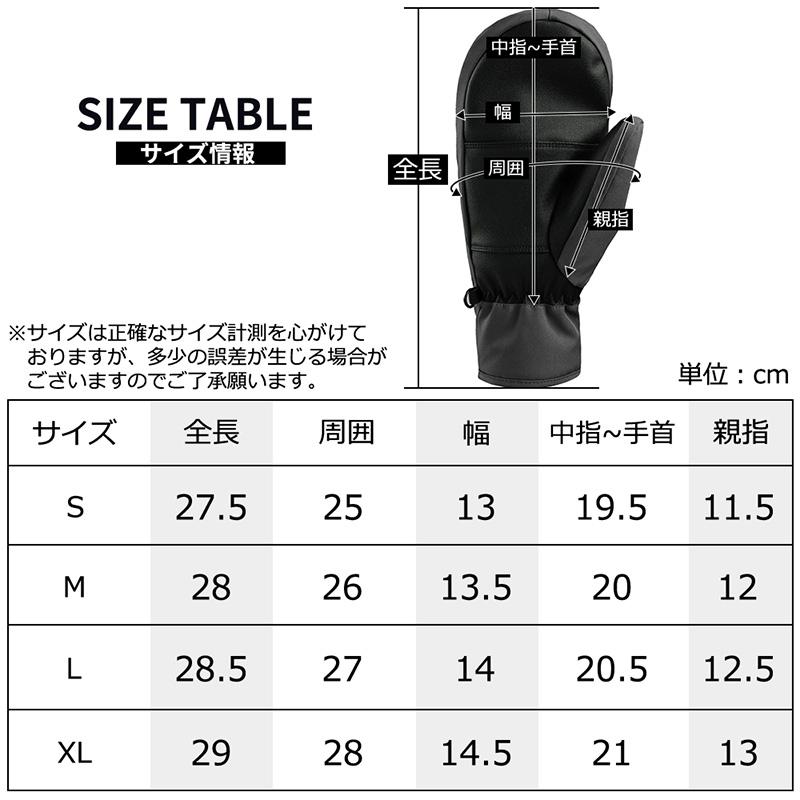 LEISURE SPORT スノーボード スキー グローブ メンズ スキーグローブ