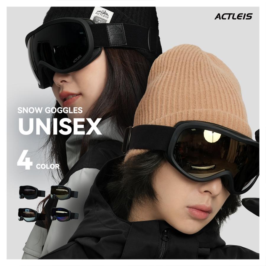 ACTLEIS（アクレイス） スキーゴーグル スノーボードゴーグル メンズ