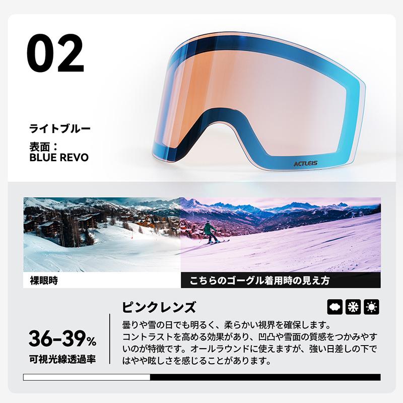 ACTLEIS（アクレイス） 【lsa09専用スペアレンズ】 スキー