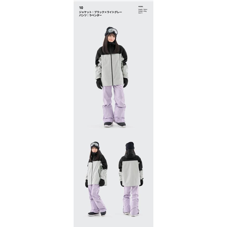 スノーボードウェア 女性用 ホワイト/ブルー　上下セット　新品未使用 ICEPARDAL（アイスパーダル） スノーボードウェア レディース 上下